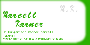 marcell karner business card